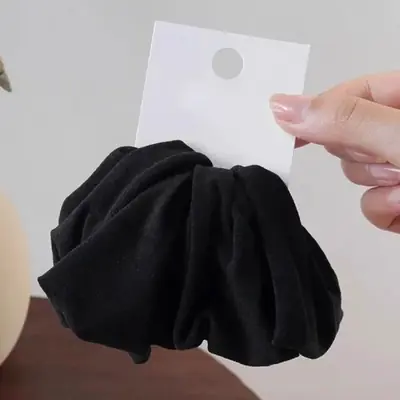 Image de 4 Pièces Scrunchies Élastiques Haute Stretch pour Femme