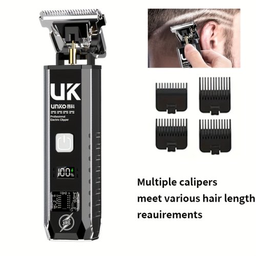 Imagen de Cortadora de pelo inalámbrica profesional, cortadora de pelo eléctrica recargable para hombres, niños, uso en el hogar y el salón