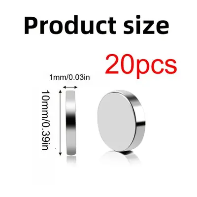 Aimants de Réfrigérateur Circulaires - Lot de 20, 50 ou 100 Pièces
