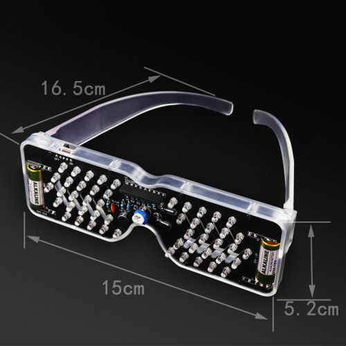 Image de Lunettes LED à Commande Vocale - Kit Bricolage Électrique
