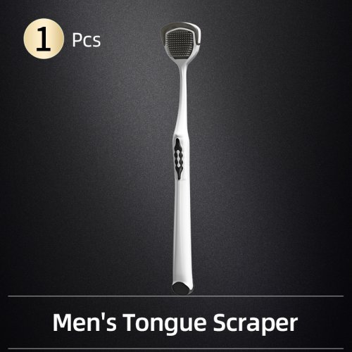 Imagen de Y-kelin Herramienta de eliminación de cepillo raspador de lengua para hombres Limpieza bucal y recubrimiento de olores
