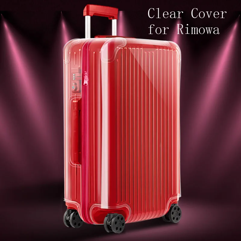 Immagine di Copertura Trasparente con Cerniera per Valigia Rimowa Essential - Protezione di Alta Qualità per Bagagli Personalizzati (20, 22, 26, 28, 30, 33 pollici)