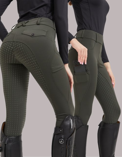 Premium Professional Equestrian Riding Pants with Silicone Grip, Quick-Dry Fabric, and Form-Fitting Design for Competitive Horseback Riding and Training