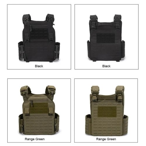 Image de Gilet Tactique Noir Léger Détachable