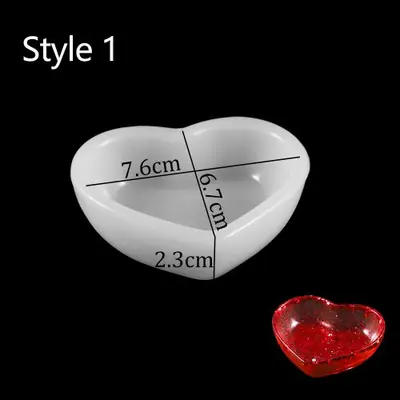 Image de Moule Silicone Cœur Carré pour Résine & Argile - DIY Bijoux