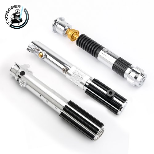 Immagine di Spada Laser Personalizzabile con Impugnatura Vuota in Metallo - Accessorio Puzzle per Cosplay Jedi e Anakin, Giocattolo per Bambini