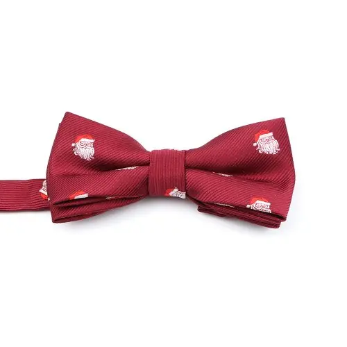 Image de Noeud Papillon Noël Parent-Enfant - Thème Père Noël & Flocons