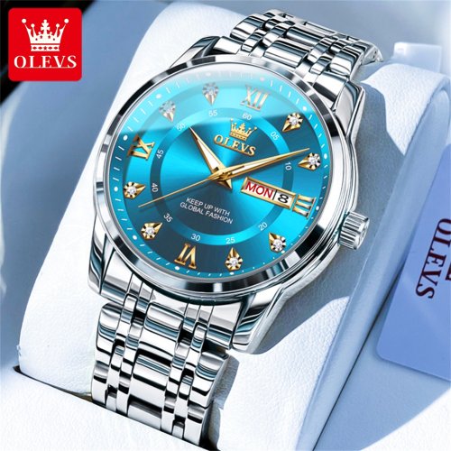 Imagen de Reloj de Pulsera para Hombre de Marca Premium, Diseño Informal con Correa de Acero Inoxidable Resistente a Arañazos y Cristal Antiarañazos, Impermeable y de Alta Calidad