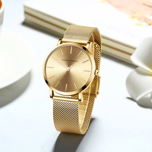 Bild von Elegante Damen-Armbanduhr aus Edelstahl – Voll Rose Gold, 36 mm