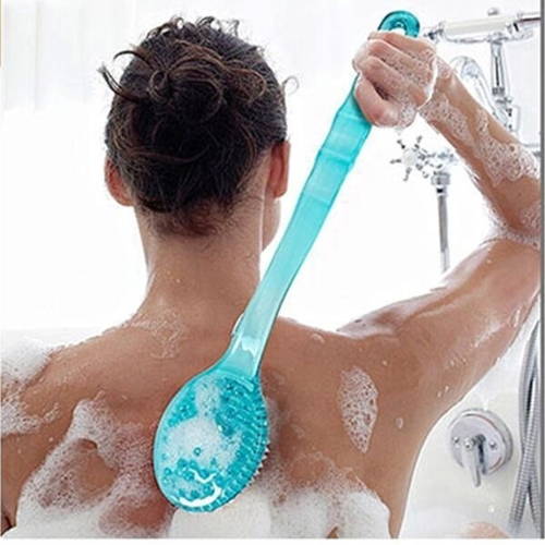 Afbeelding van Exfoliërende Badborstel met Handvat – Huidverzorging & Massager