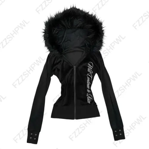 Image de Sweat à Capuche Harajuku Y2K Femme - Style Vintage Grunge