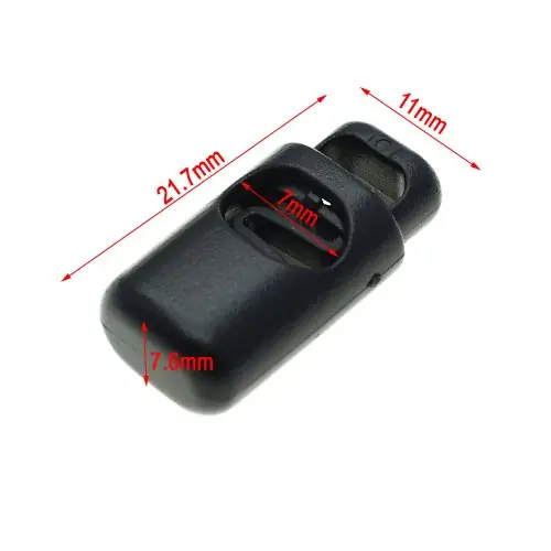 Image de Bouchons de Verrouillage Cordon Noir - Lot de 10