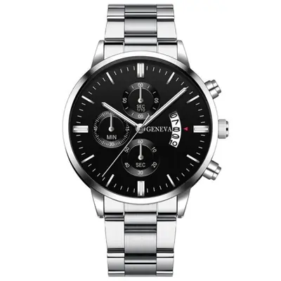 Image de Montre Homme Élégante Acier Inoxydable - Style Affaires & Mode