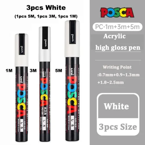 3pcs blanco(1M 3M 5M)