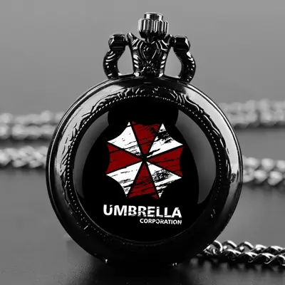 Image de Montre de Poche Vintage Resident Evil - Collier Pendentif