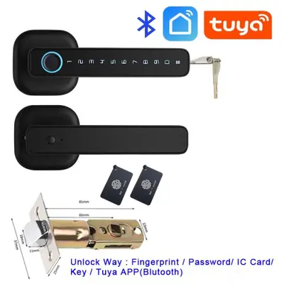 Image de Serrure intelligente Tuya avec empreinte, code et RFID