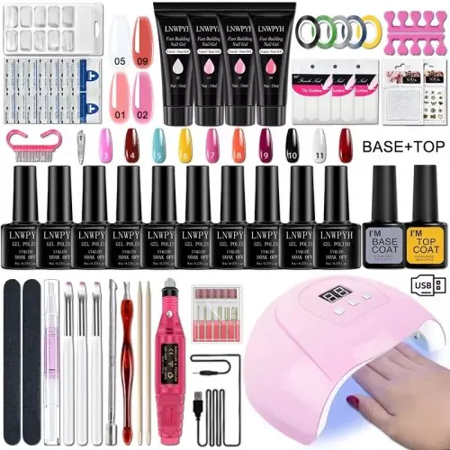 Image de Kit Vernis à Ongles Gel Complet avec Lampe UV