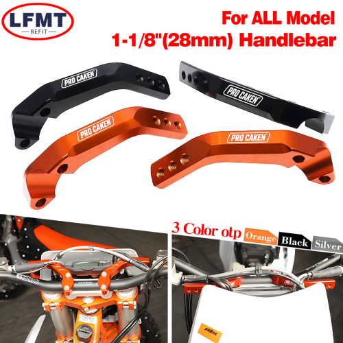 Immagine di Supporto CNC per Manubrio da 28 mm con Morsetto di Protezione e Staffa di Montaggio per Moto KTM, Husqvarna, Honda, Yamaha, Kawasaki, Suzuki