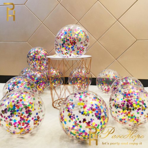 Immagine di Palloncini con Coriandoli Metallizzati per Feste Speciali