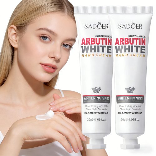 Imagen de Crema de Manos Natural con Niacinamida y Arbutina para Hidratación Profunda y Protección Antigrietas