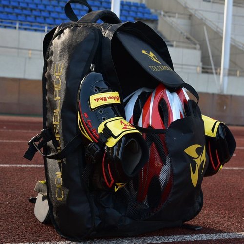 Immagine di Zaino Specializzato per Pattinaggio a Rotelle con Scomparto dedicato per Scarpe da Pattinaggio di Velocità e Pista Corta