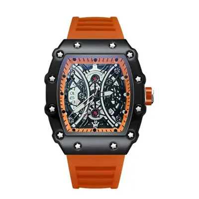 Image de Montre Homme Luxe Lumineuse - Design Baril de Vin