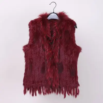 Image de Gilet en Fourrure Véritable Lapin - 28 Couleurs