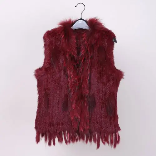 Image de Gilet en Fourrure Véritable Lapin - 28 Couleurs