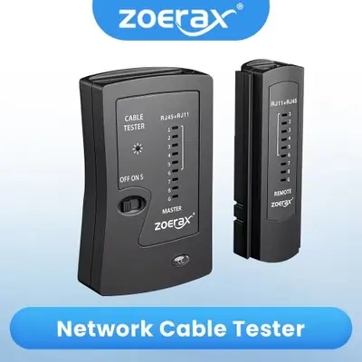 Image de Testeur de Câble Ethernet RJ45 & RJ11 - Vérifiez Vos Connexions en Un Clin d'Œil