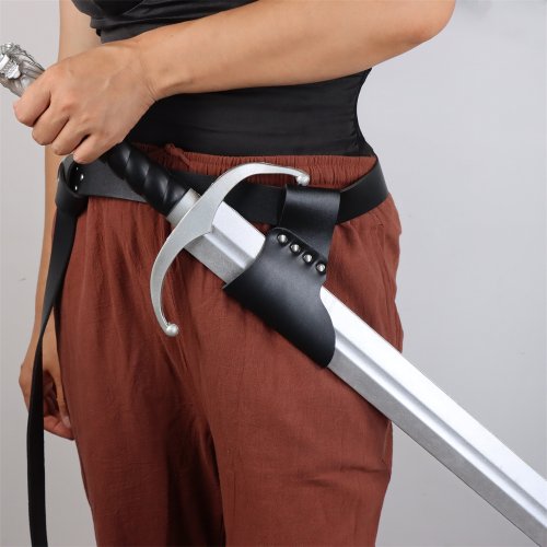 Afbeelding van Middeleeuwse Leren Schede met Historische Stijl – Renaissance, Viking en Ridderschede voor Halloween, Cosplay, Toneelvoorstellingen en Rollenspellen