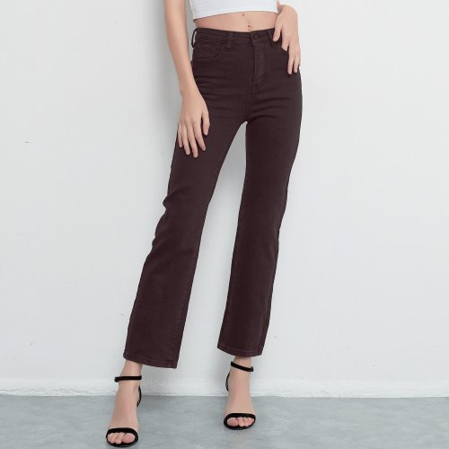 Afbeelding van Stijlvolle Hoge Taille Jeans voor Vrouwen