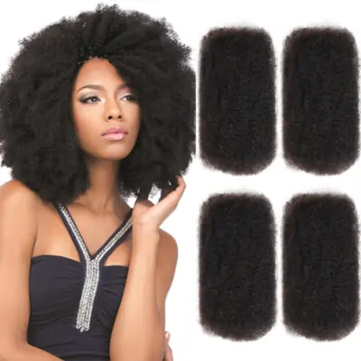 Image de Cheveux Brésiliens Remy Afro Bouclés - 50g Naturel