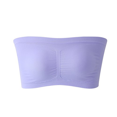 Imagen de 1 Uds. Sujetador de talla grande para mujer, sujetador sin tirantes, cojín fino extraíble para el pe...