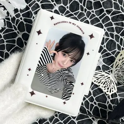 Image de Mini Album Cartes Célébrités - Sac à Cartes Papillon Noir