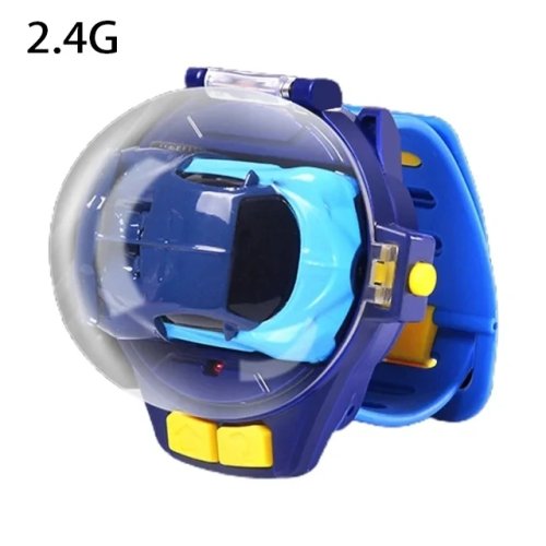 Imagen de Mini reloj de coche RC para niños, juguetes con luces LED, 2,4 GHz, coche de juguete RC, reloj, cone...