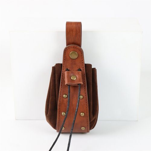 Imagen de Riñonera Retro Medieval estilo vikingo, cinturón colgante, monedero, riñonera de caballero, bolsa de...