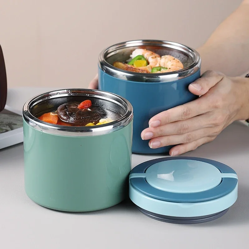 Image of Premium 1000ml Stainless Steel Thermal Soup Jar – Insulated Food Container for Hot Meals, Perfect for School Lunches and On-the-Go Dinners