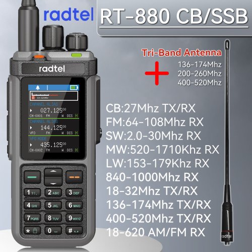 Immagine di Radio Amatoriale Radtel RT-880: 10W Multi-Banda con 1024 Canali