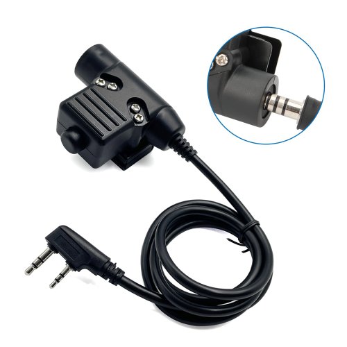 Afbeelding van U94 PTT Militaire 2-Pin Adapter voor Baofeng Ham Radio
