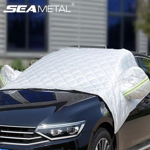 Imagen de Cubierta Protectora para Parabrisas de Coche con Tecnología Antihielo y Antinieve, Ideal para Invierno en Sedanes y SUV