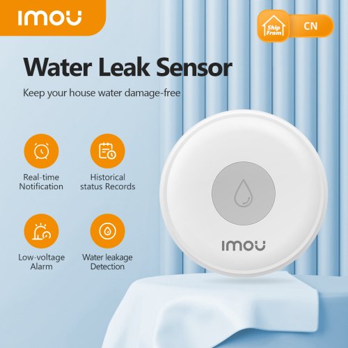 Immagine di Sensore Intelligente per Perdite d'Acqua IMOU – Allarme WiFi & Zigbee
