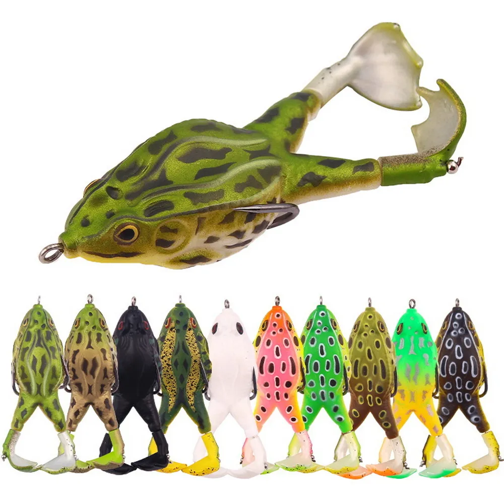 Imagen de Señuelo de Rana con Patas de Doble Hélice - Cebo Artificial para Pesca