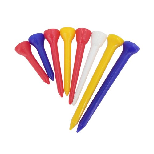 Afbeelding van 100 Stuks Golf Tees 4 Maten Kleurrijke Plastic Golfbal Houder Accessoires Flexibele Golf Tee Custom Golfbal Tee Drop schip