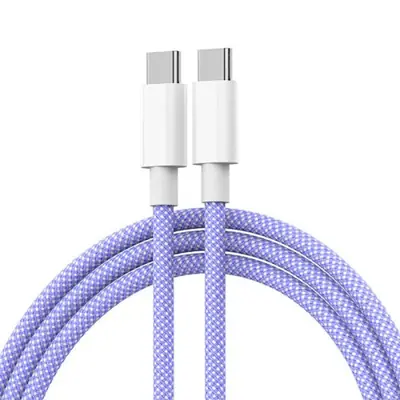 Image de Câble USB-C Tissé 60W Charge Rapide