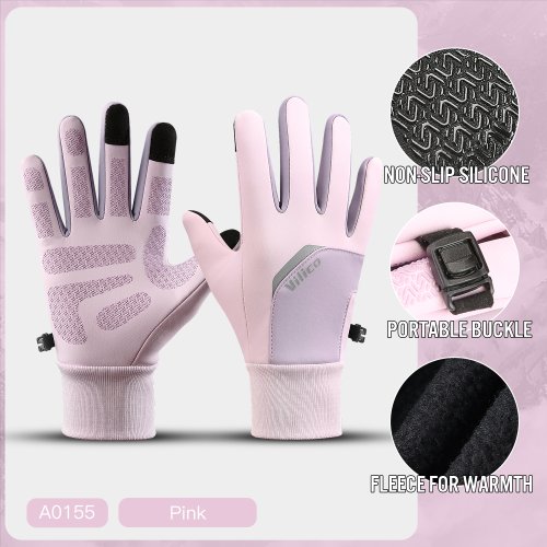 Imagen de Guantes de ciclismo de invierno con pantalla táctil, guantes para bicicleta, Scooter al aire libre, ...