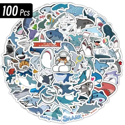 Image de Stickers Requins Mignons - Décalcomanies Kawaii pour Enfants