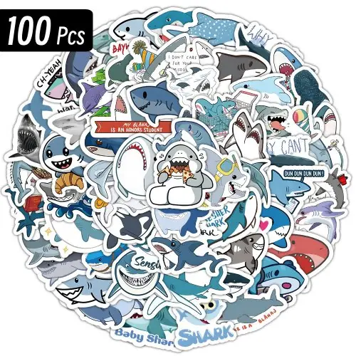 Image de Stickers Requins Mignons - Décalcomanies Kawaii pour Enfants