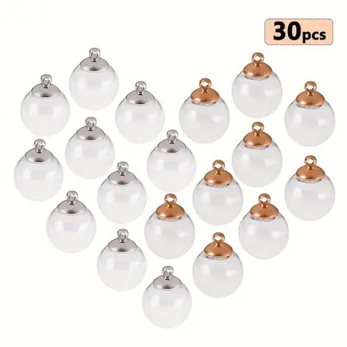 Image de Kit Bricolage Pendentifs Verre Soufflé - 30 Pièces