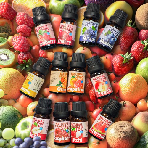 Image de Huiles Essentielles Fruits - Parfum Naturel pour Diffuseur & Bougies