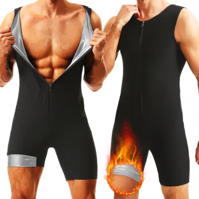 Image de Gilet Sauna 3-en-1 pour Hommes - Perte de Poids & Modelage du Corps